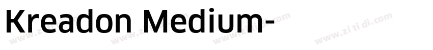 Kreadon Medium字体转换